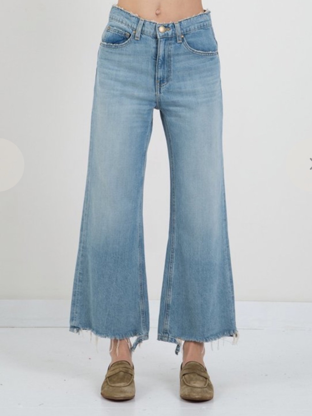 THE GREAT. The Rider Jeans in Field Wash